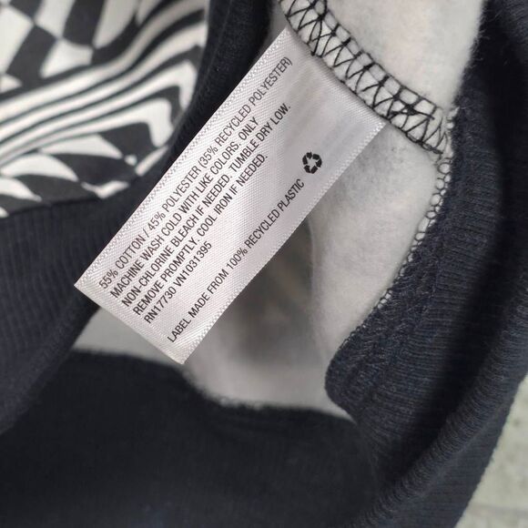 Wild Fable S Black White Optical Illusion Sweatshirt - Picture 5 of 6